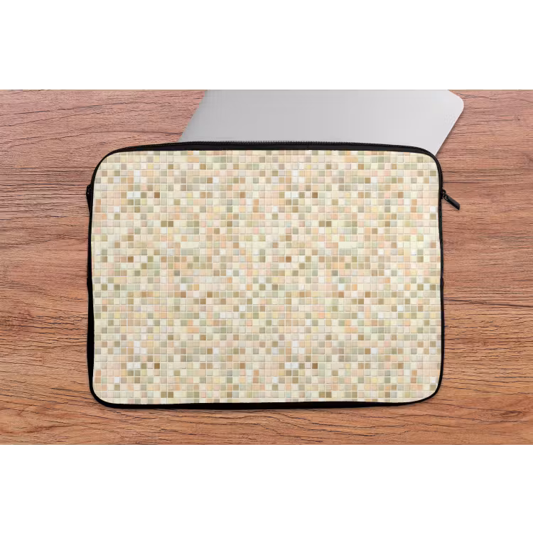 Laptophoes - Mozaïek - Patroon - Beige — 2
