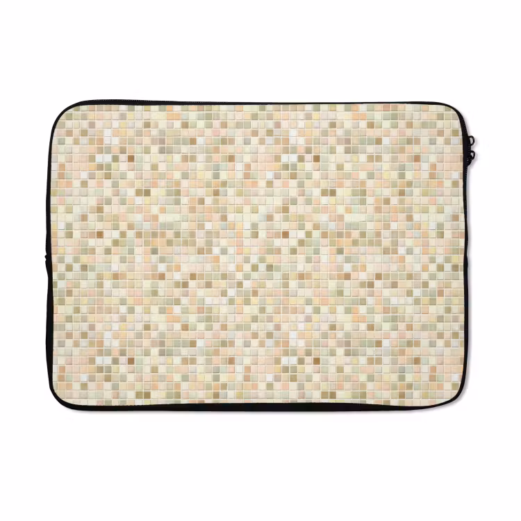 Laptophoes - Mozaïek - Patroon - Beige — 5