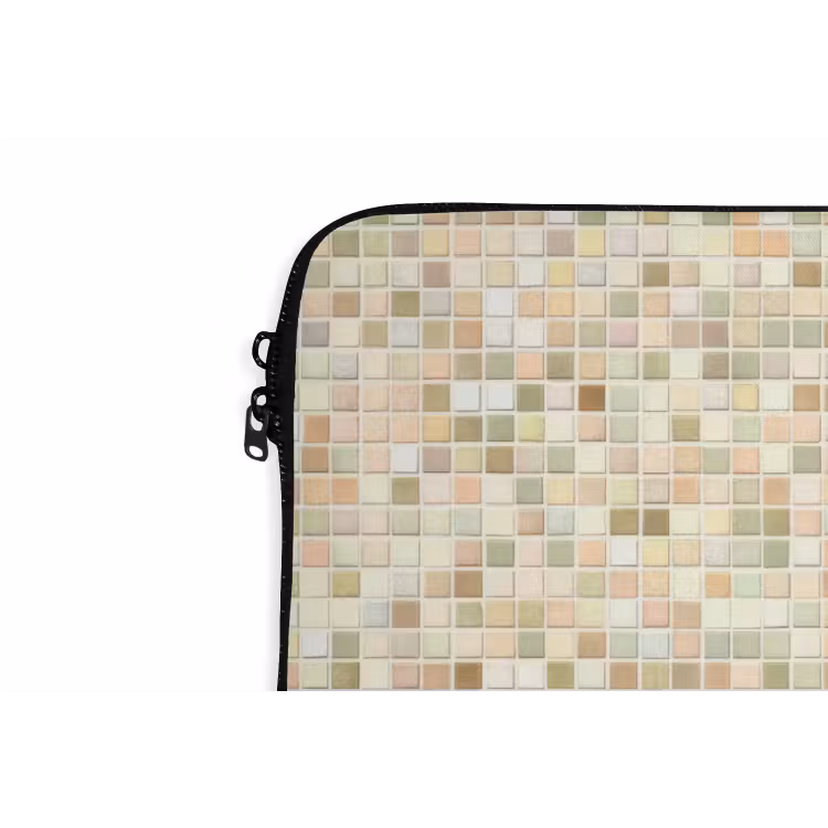 Laptophoes - Mozaïek - Patroon - Beige — 6