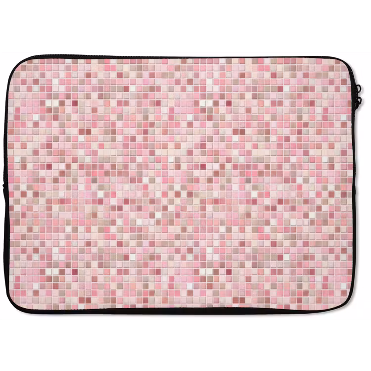 Laptophoes - Mozaïek - Patroon - Roze — 1