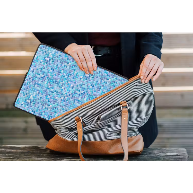 Laptophoes - Mozaïek - Patroon - Turquoise — 4