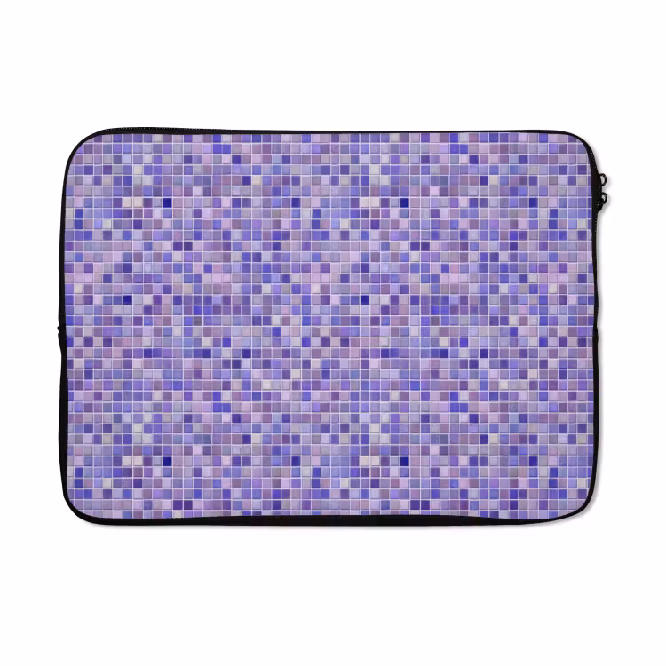 Laptophoes - Mozaïek - Tegels - Lila - Amethist — 5