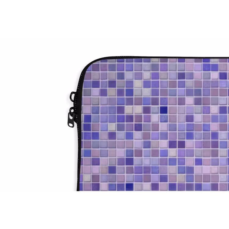 Laptophoes - Mozaïek - Tegels - Lila - Amethist — 6