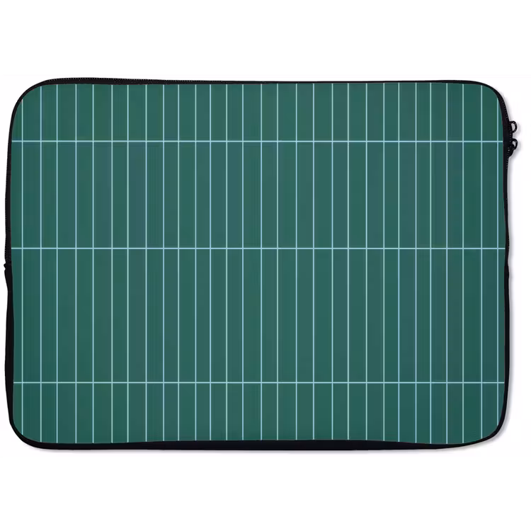 Laptophoes - Patroon - Tegel - Saliegroen — 1