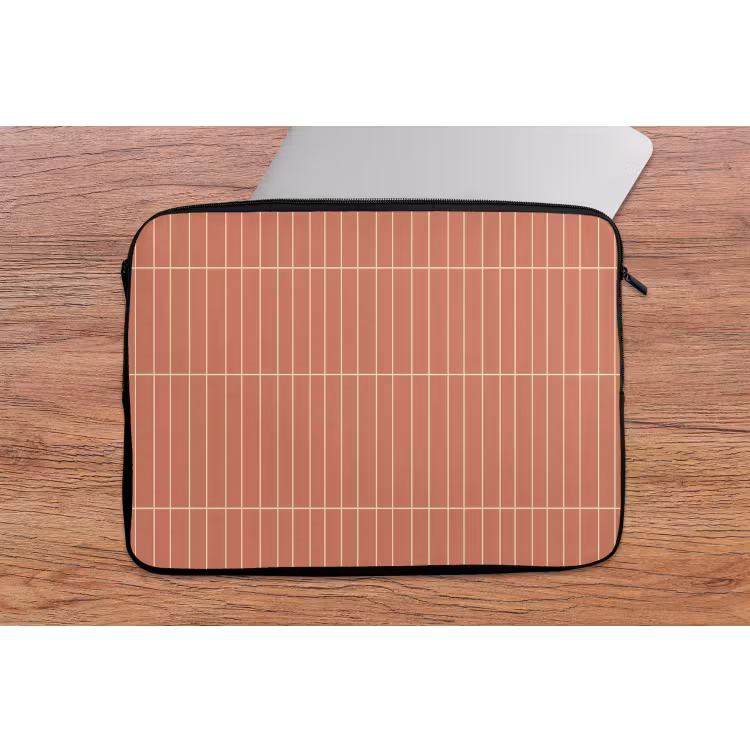 Laptophoes - Patroon - Tegels - Terracotta — 2