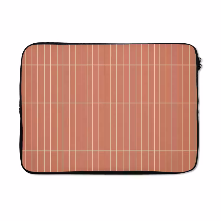 Laptophoes - Patroon - Tegels - Terracotta — 5