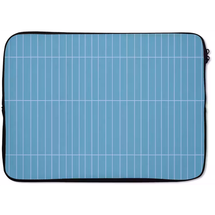 Laptophoes - Tegel - Langwerpig - Patroon - Blauw — 1