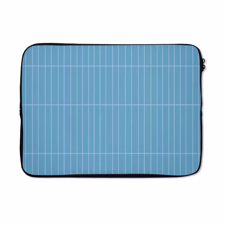 Laptophoes - Tegel - Langwerpig - Patroon - Blauw — 5