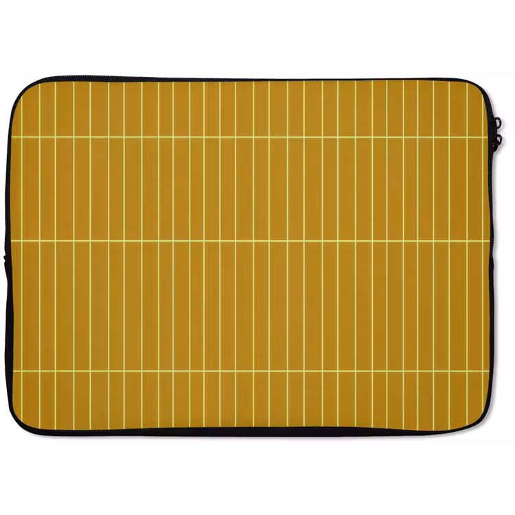 Laptophoes - Tegels - Verticaal - Mosterdgeel — 1