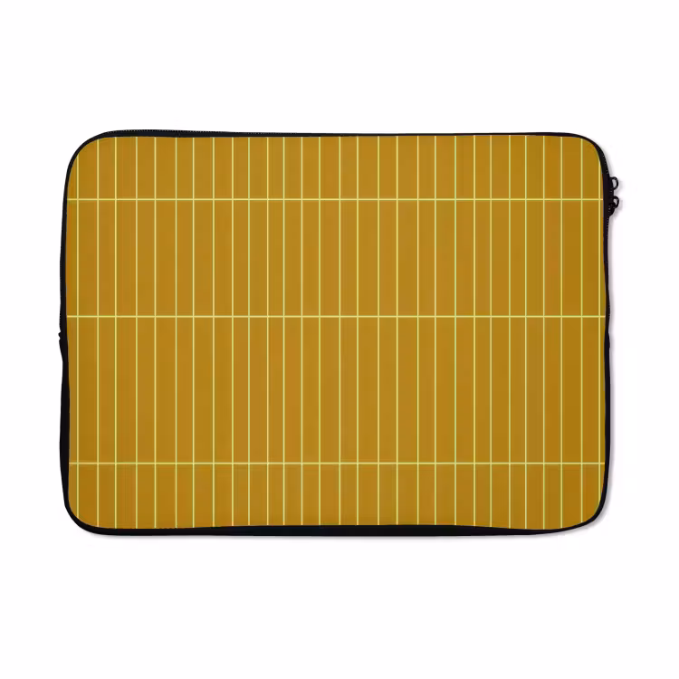 Laptophoes - Tegels - Verticaal - Mosterdgeel — 5