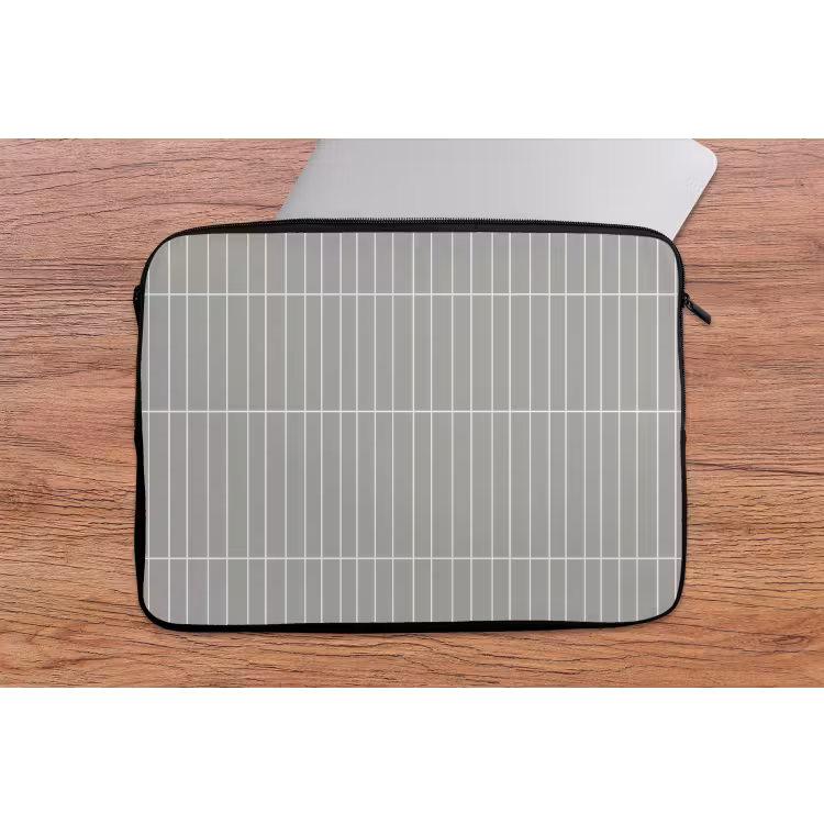 Laptophoes - Wandtegel - Verticaal - Lichtgrijs — 2