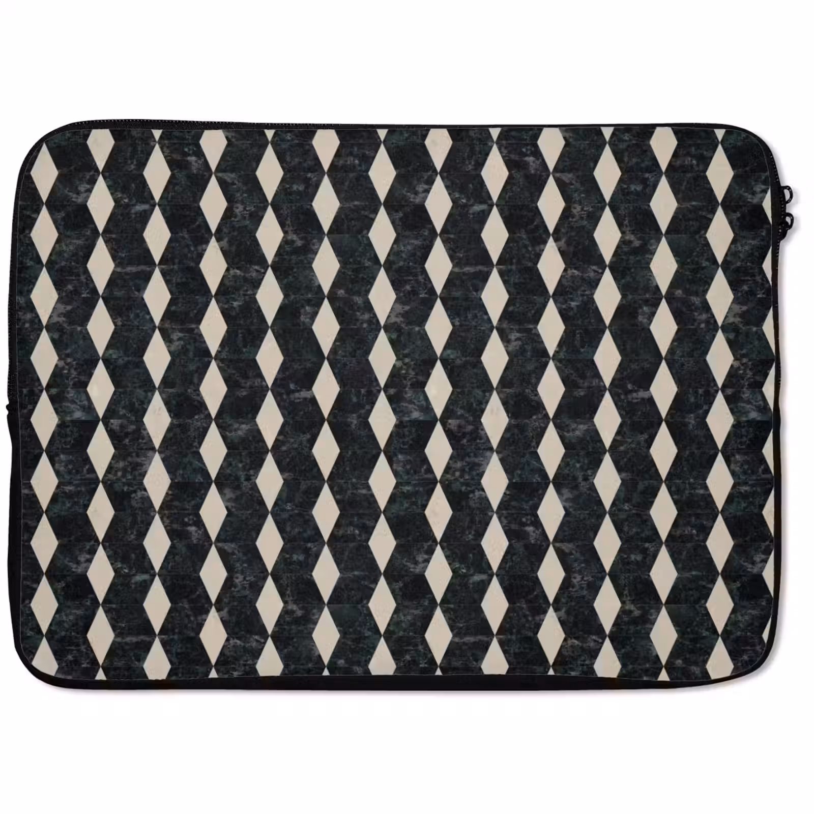 Laptophoes - Geometrisch - Patroon - Marmer - Groen — 1