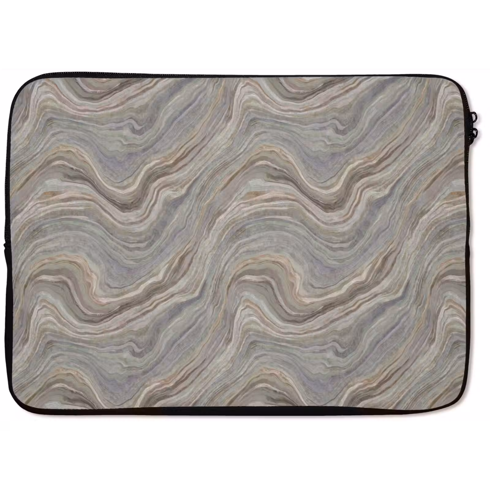 Laptophoes - Patroon - Sereen - Paars - Groen — 1