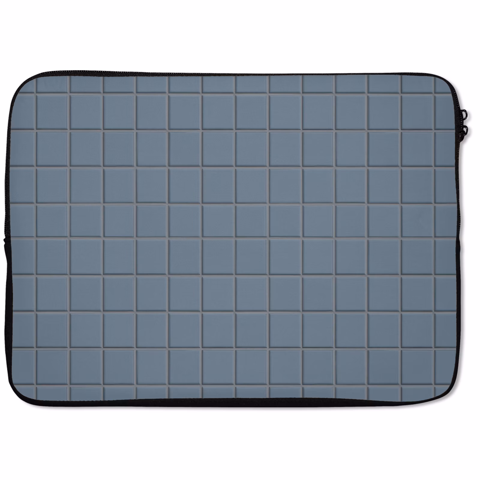 Laptophoes - Patroon - Tegel - Blauwgrijs — 1