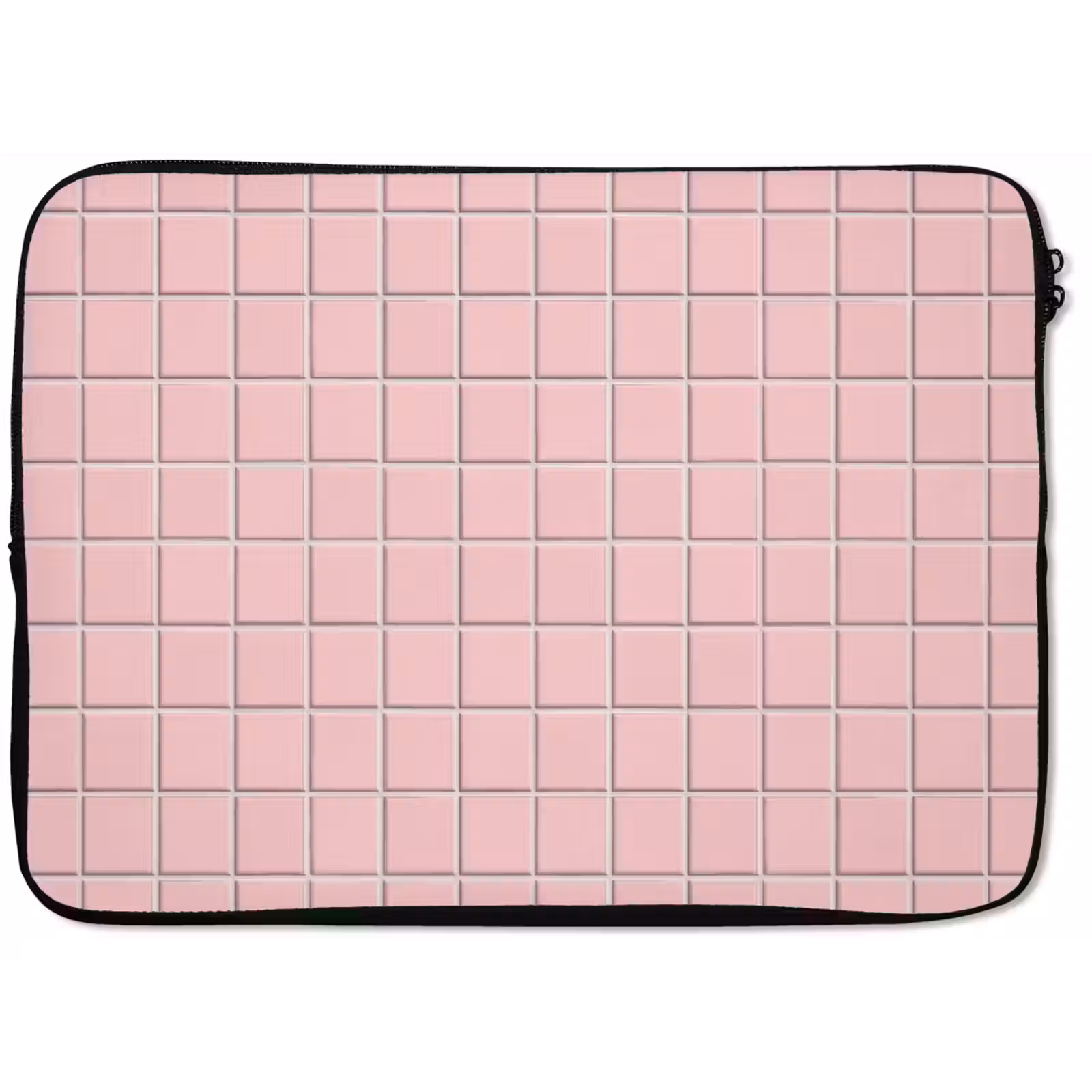 Laptophoes - Patroon - Tegel - Pastelroze — 1