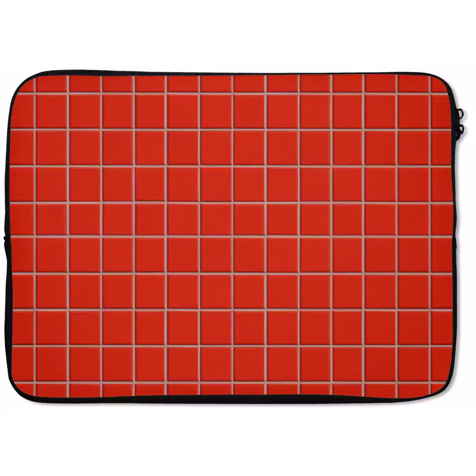 Laptophoes - Tegel - Patroon - Kersen - Rood — 1