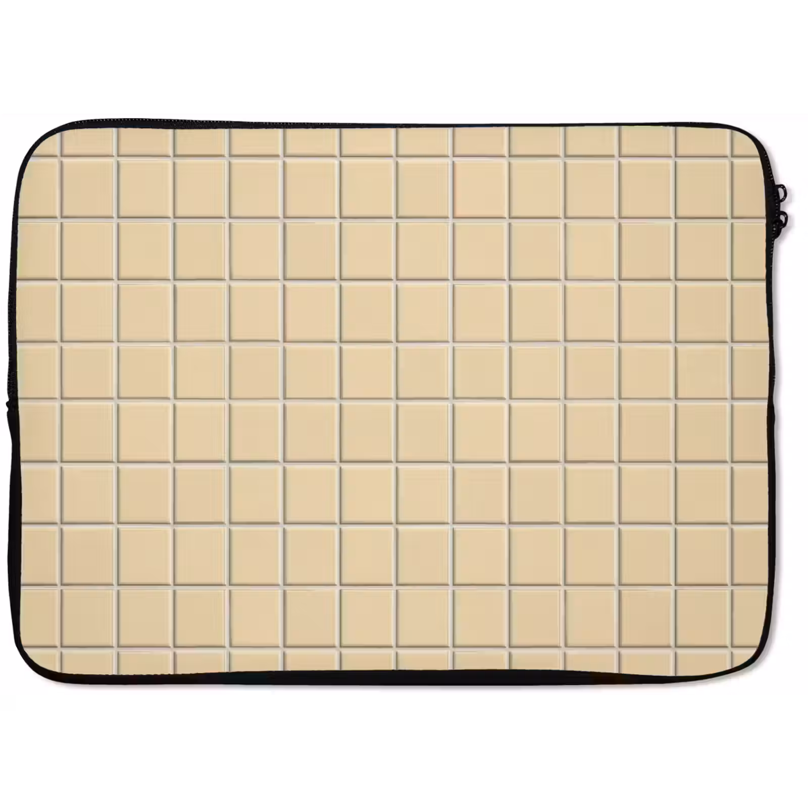 Laptophoes - Tegels - Patroon - Crème — 1