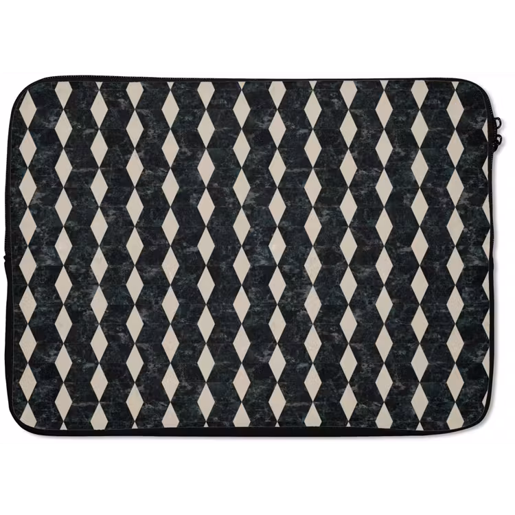 Laptophoes - Geometrisch - Patroon - Marmer - Groen — 1