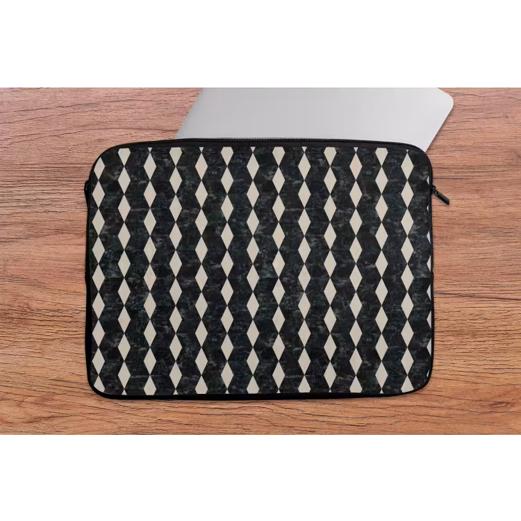Laptophoes - Geometrisch - Patroon - Marmer - Groen — 2