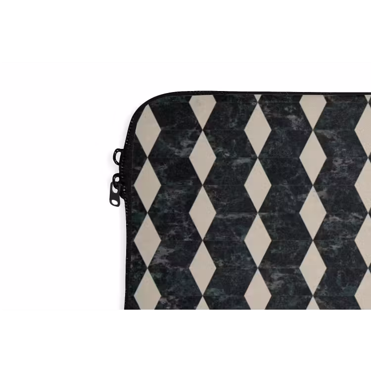 Laptophoes - Geometrisch - Patroon - Marmer - Groen — 6