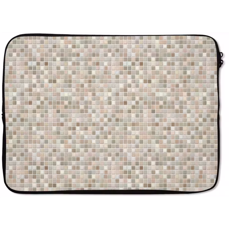 Laptophoes - Mozaïek - Patroon- Taupe — 1