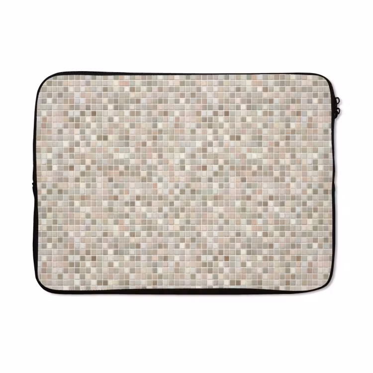 Laptophoes - Mozaïek - Patroon- Taupe — 5