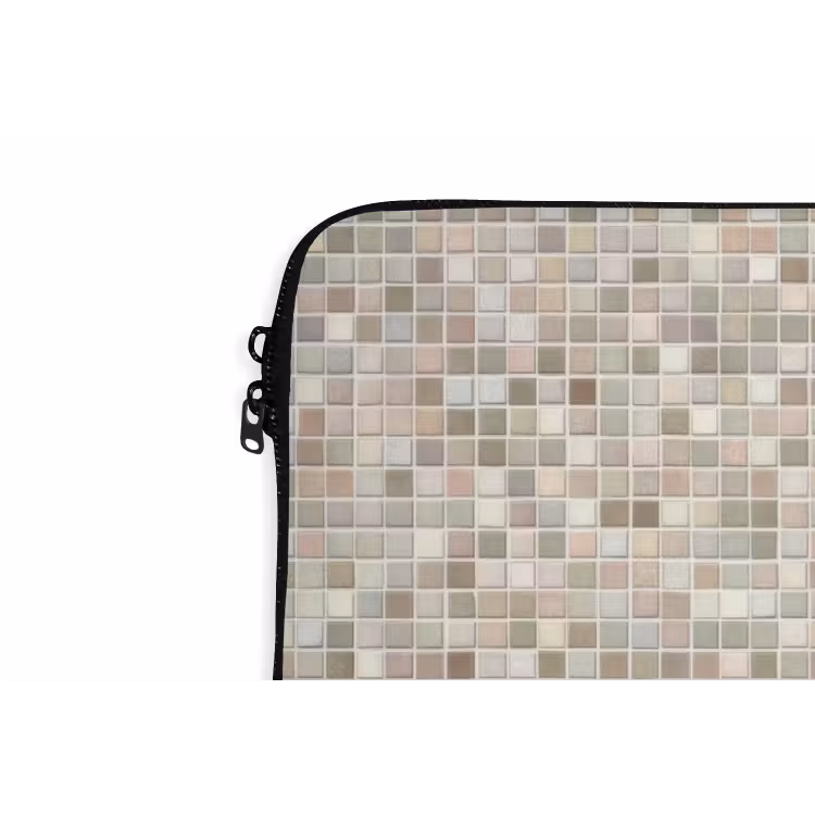 Laptophoes - Mozaïek - Patroon- Taupe — 6