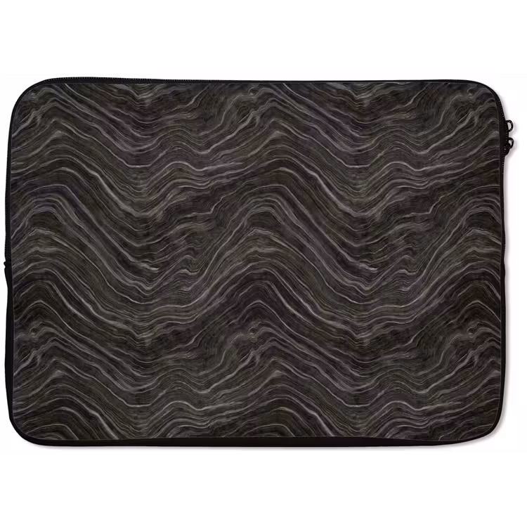 Laptophoes - Patroon - Contrast - Antraciet — 1