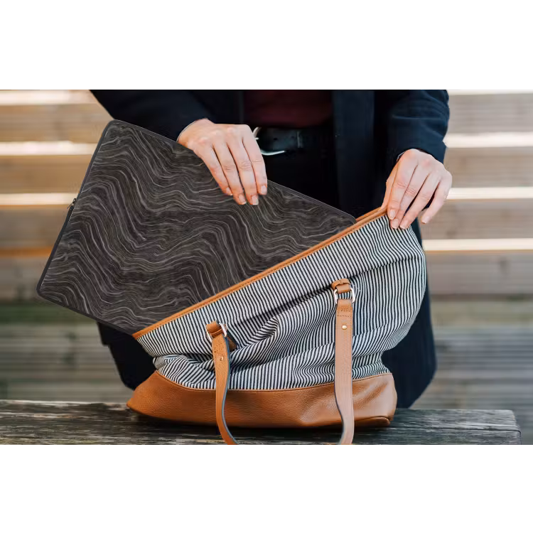 Laptophoes - Patroon - Contrast - Antraciet — 4