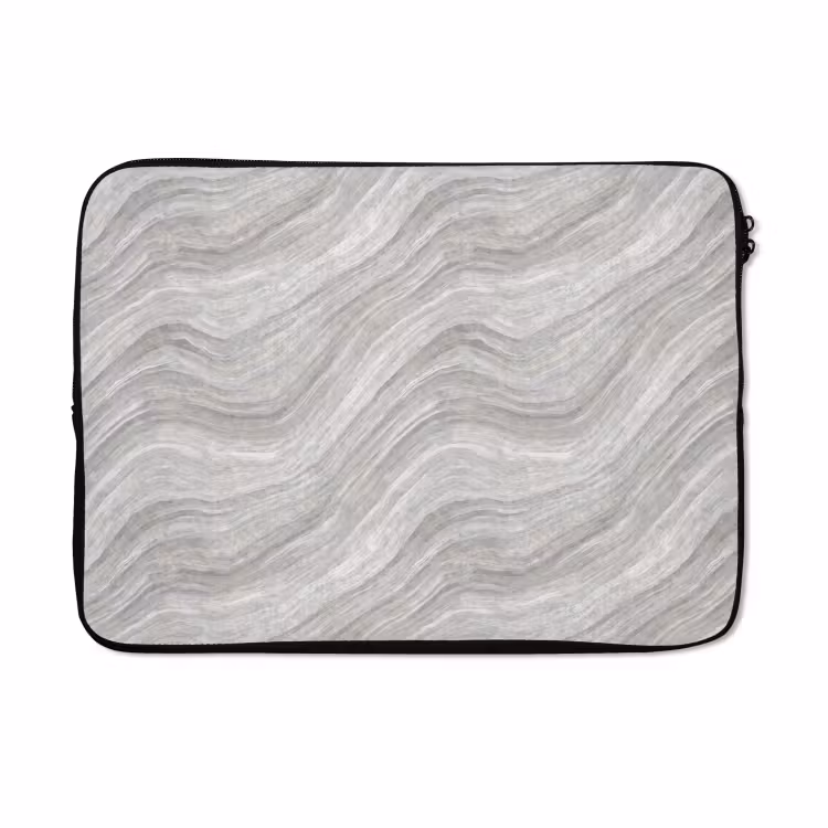 Laptophoes - Patroon - Helder - Wit - Grijs — 5