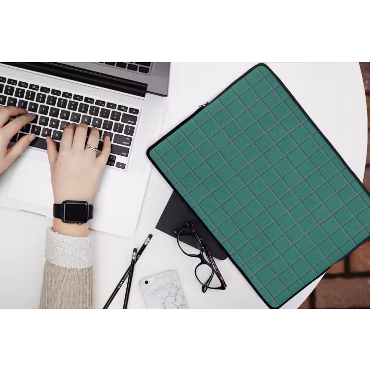 Laptophoes - Patroon - Patroon - Smaragd — 3