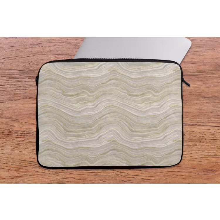 Laptophoes - Patroon - Sereen - Groen — 2