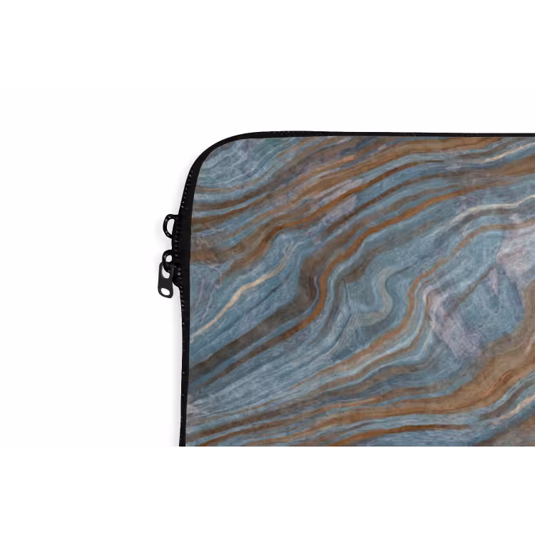 Laptophoes - Patroon - Steen - Blauw — 6