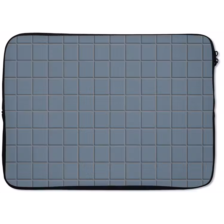 Laptophoes - Patroon - Tegel - Blauwgrijs — 1