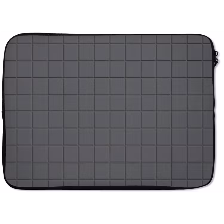 Laptophoes - Patroon - Tegel - Grafiet - Grijs — 1