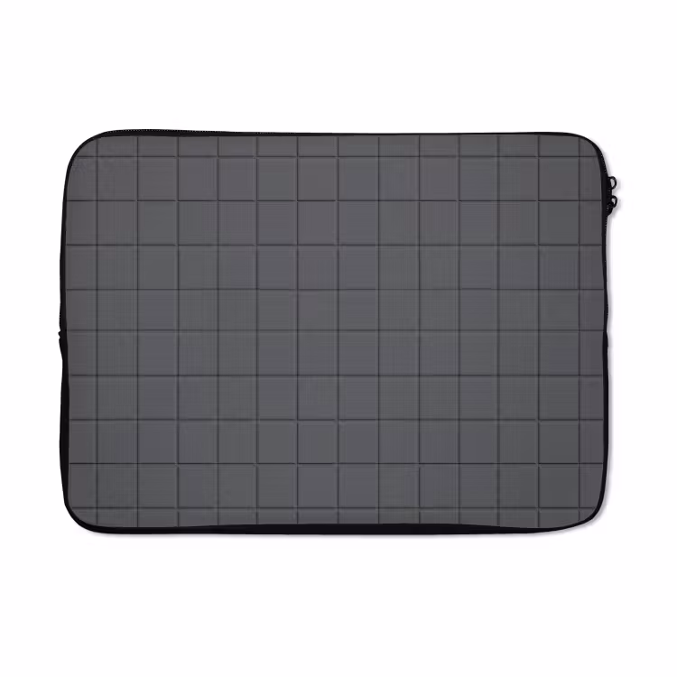 Laptophoes - Patroon - Tegel - Grafiet - Grijs — 5