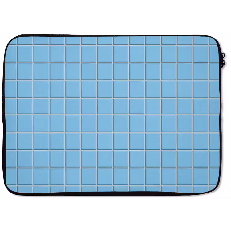 Laptophoes - Patroon - Tegel - Pastel - Blauw — 1