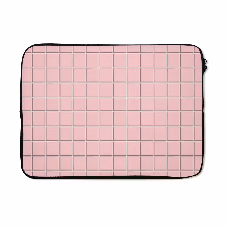 Laptophoes - Patroon - Tegel - Pastelroze — 5