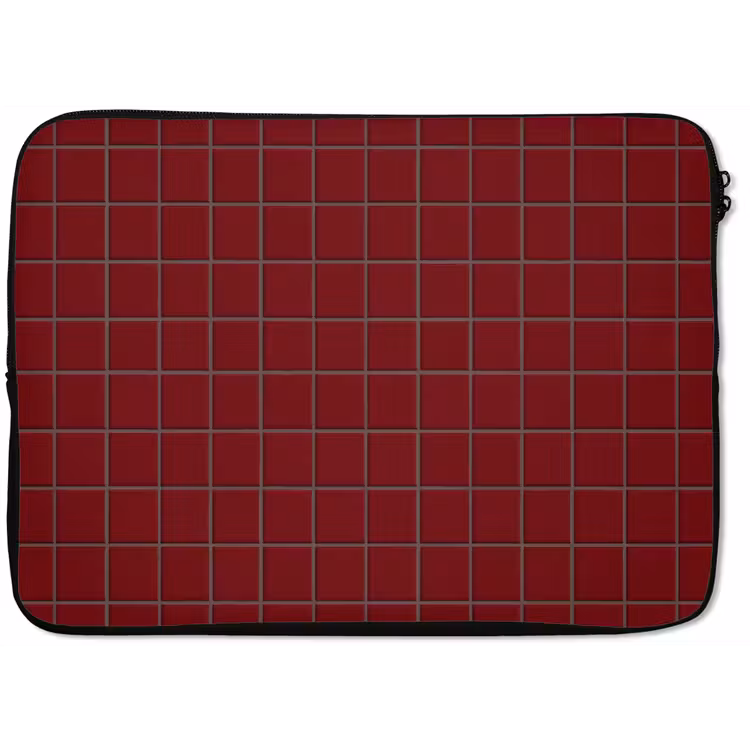 Laptophoes - Patroon - Tegels - Burgundy — 1