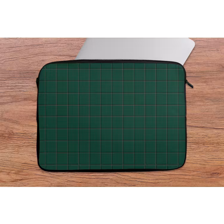Laptophoes - Patroon - Tegels - Dennen - Groen — 2