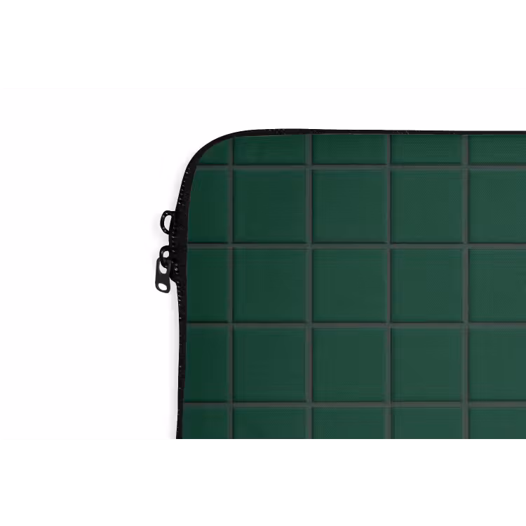 Laptophoes - Patroon - Tegels - Dennen - Groen — 6