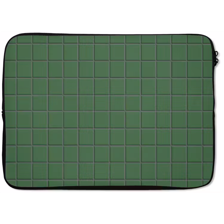 Laptophoes - Patroon - Tegels - Groen — 1