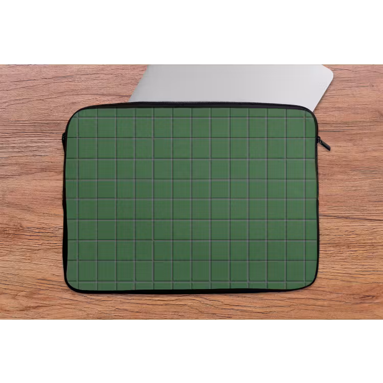 Laptophoes - Patroon - Tegels - Groen — 2