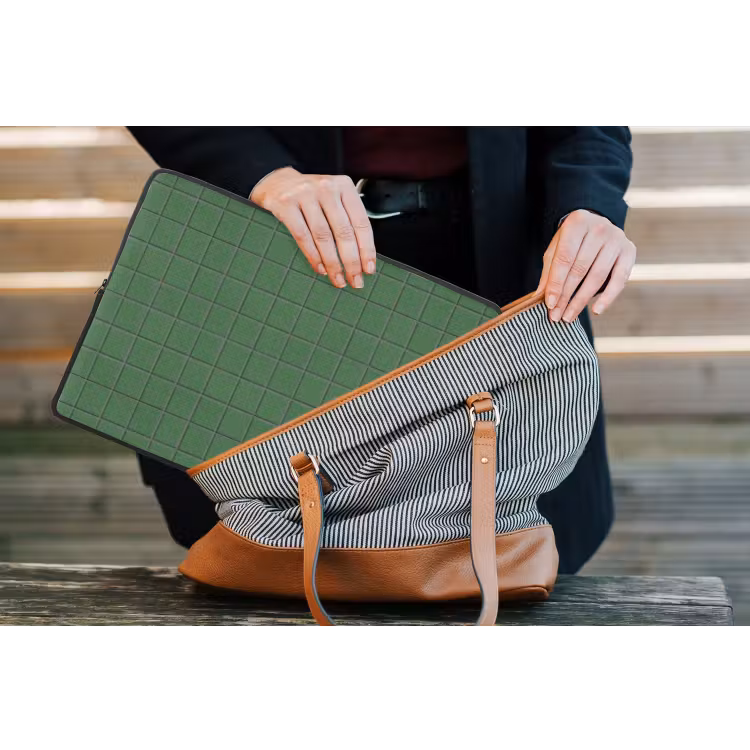 Laptophoes - Patroon - Tegels - Groen — 4