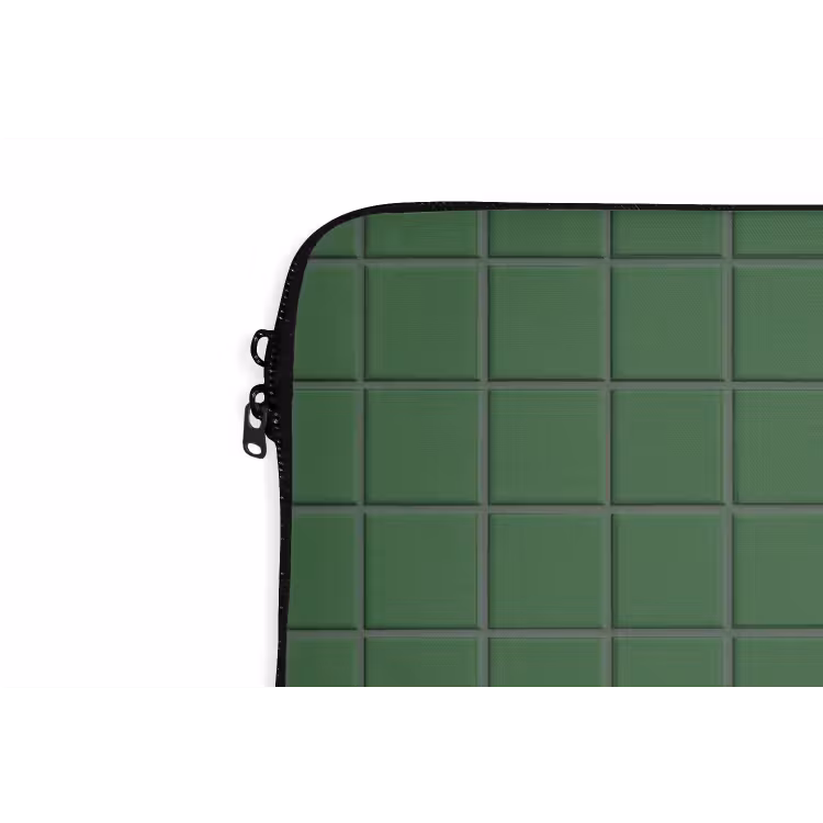 Laptophoes - Patroon - Tegels - Groen — 6