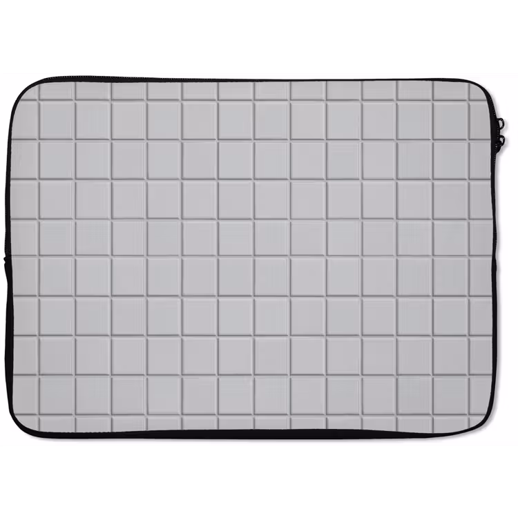 Laptophoes - Patroon - Tegels - Licht - Grijs — 1