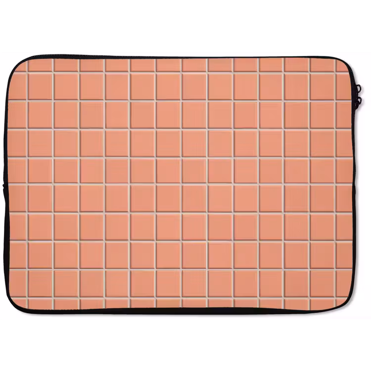 Laptophoes - Patroon - Tegels - Perzik — 1