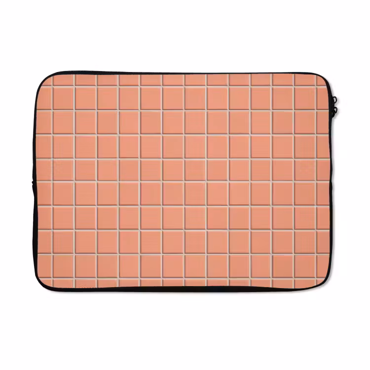 Laptophoes - Patroon - Tegels - Perzik — 5
