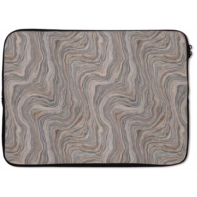 Laptophoes - Patroon - Textuur - Grijs — 1