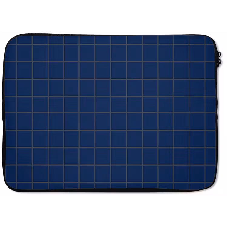 Laptophoes - Tegel - Patroon - Blauw — 1